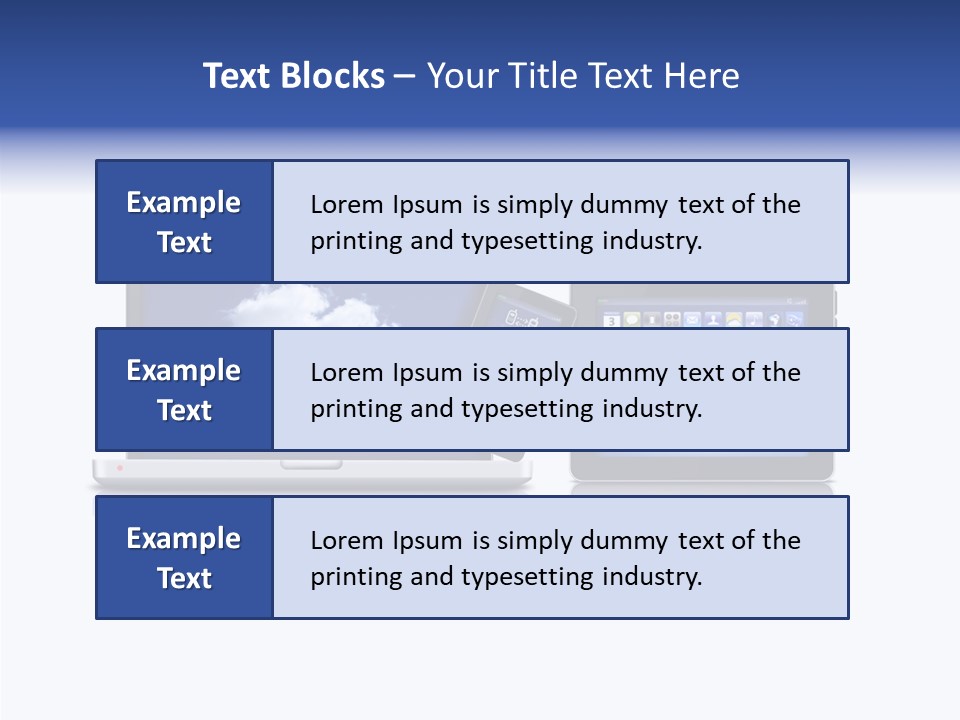 The Cloud Fond Transfert PowerPoint Template