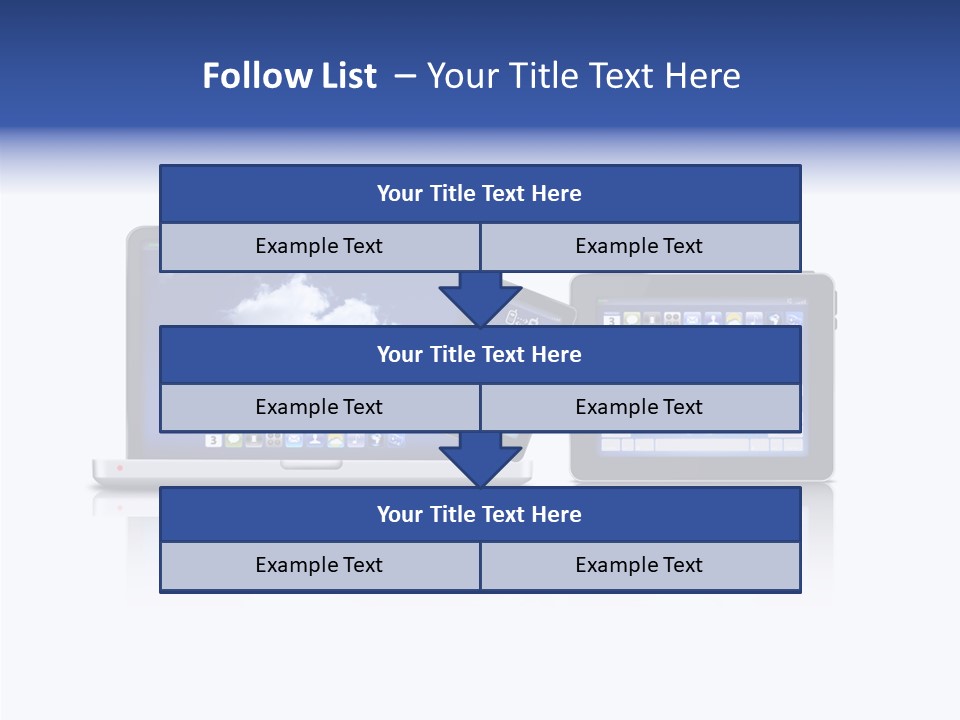 The Cloud Fond Transfert PowerPoint Template