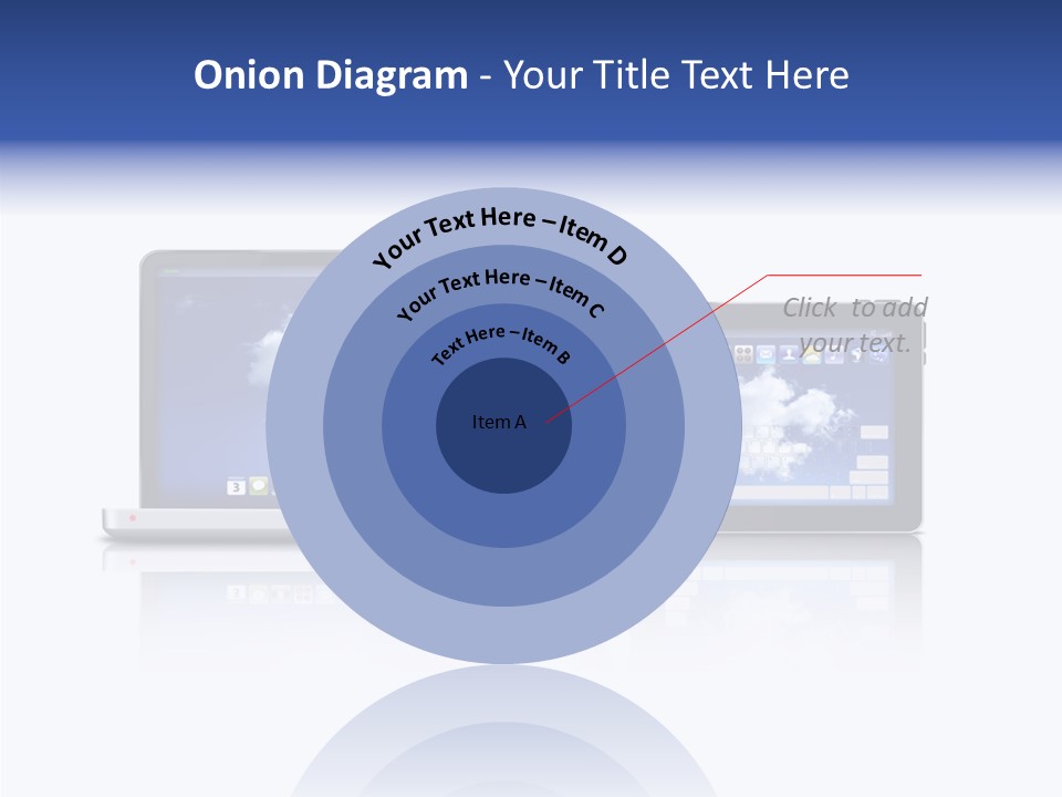 The Cloud Fond Transfert PowerPoint Template