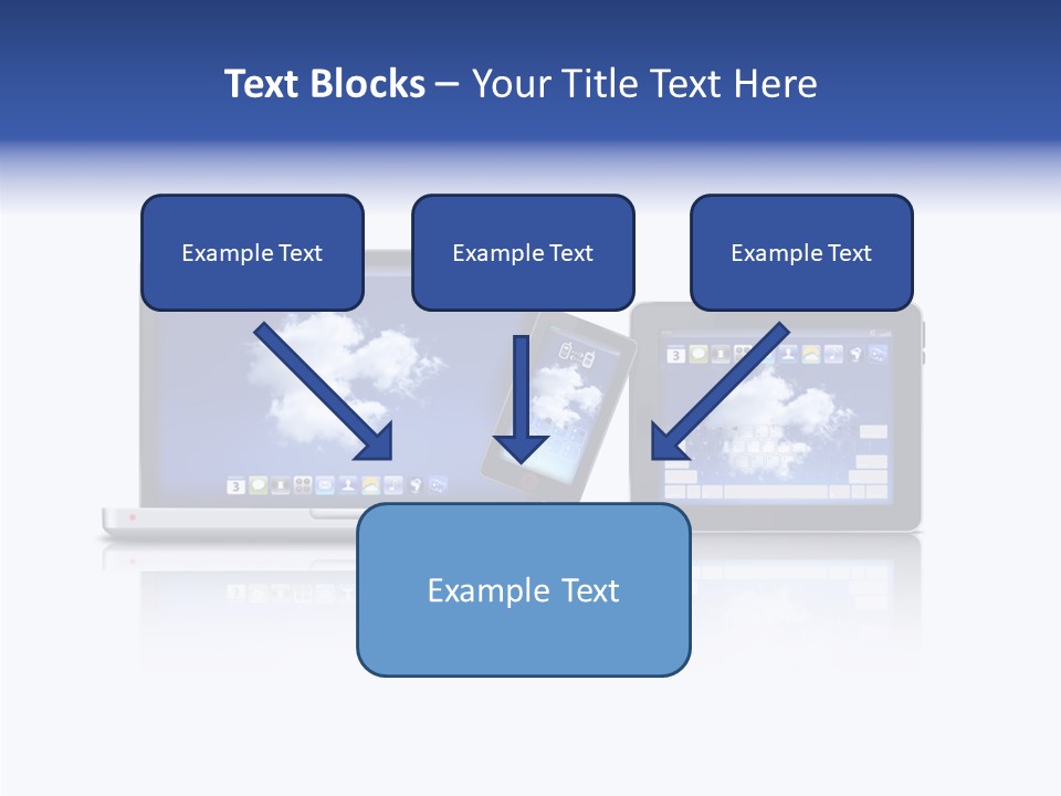 The Cloud Fond Transfert PowerPoint Template