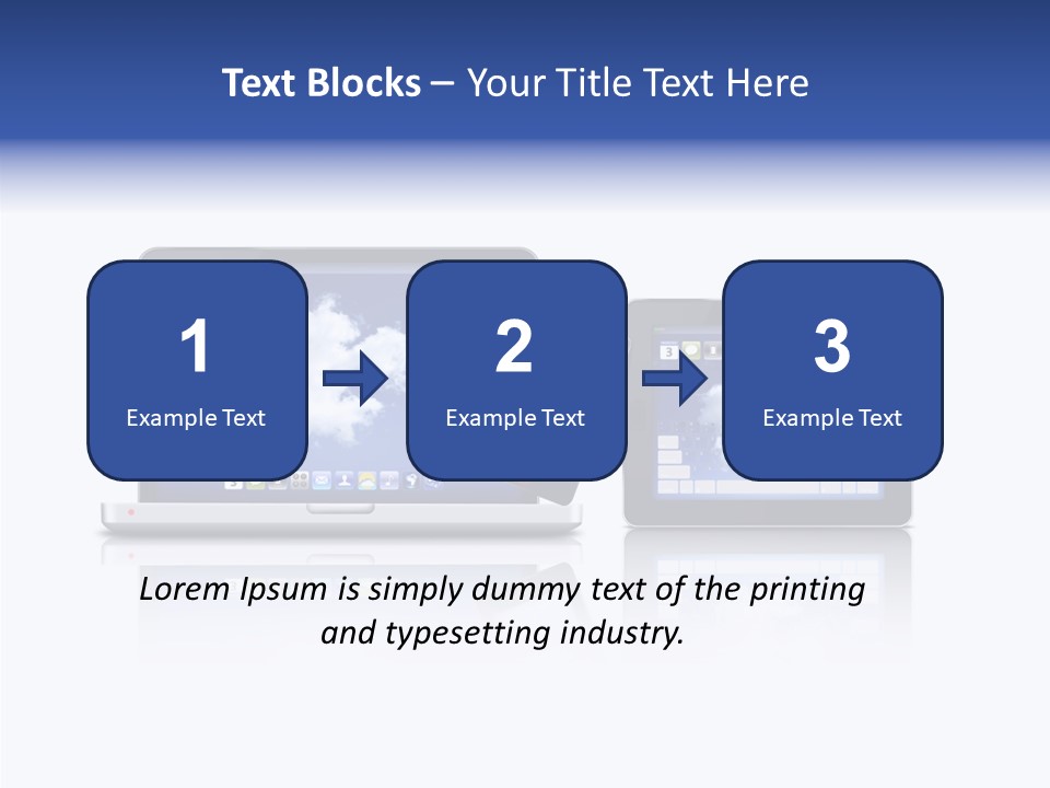 The Cloud Fond Transfert PowerPoint Template