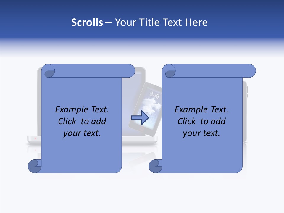 The Cloud Fond Transfert PowerPoint Template