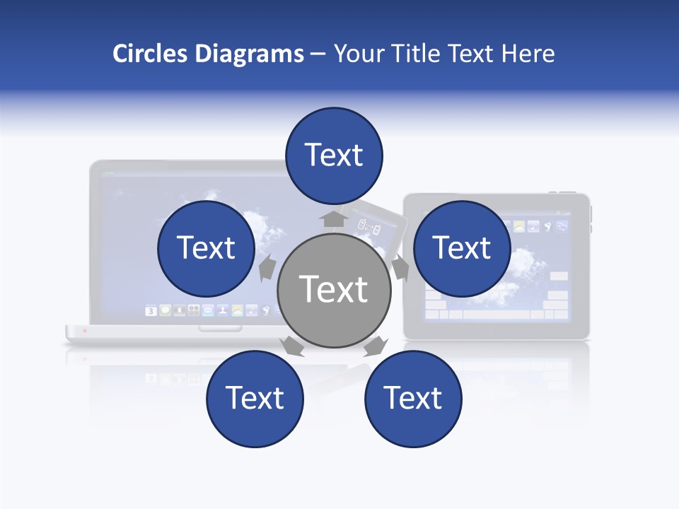 The Cloud Fond Transfert PowerPoint Template