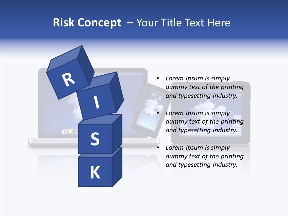 The Cloud Fond Transfert PowerPoint Template