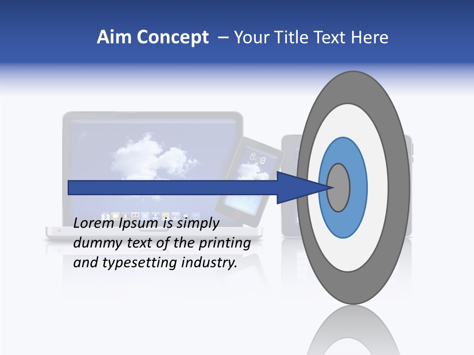 The Cloud Fond Transfert PowerPoint Template