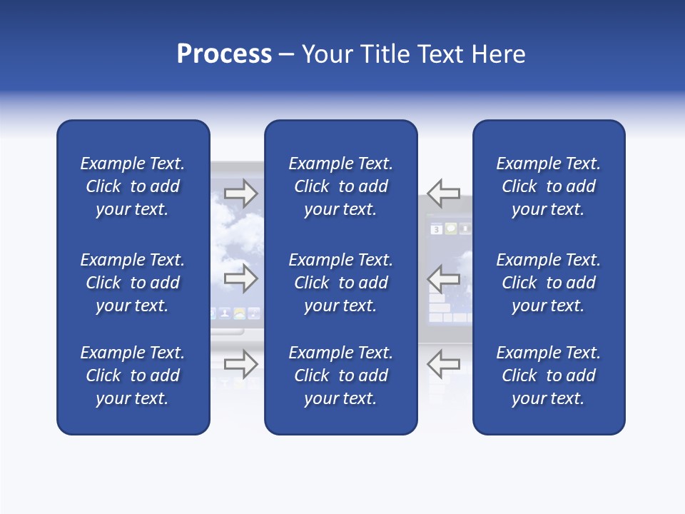 The Cloud Fond Transfert PowerPoint Template