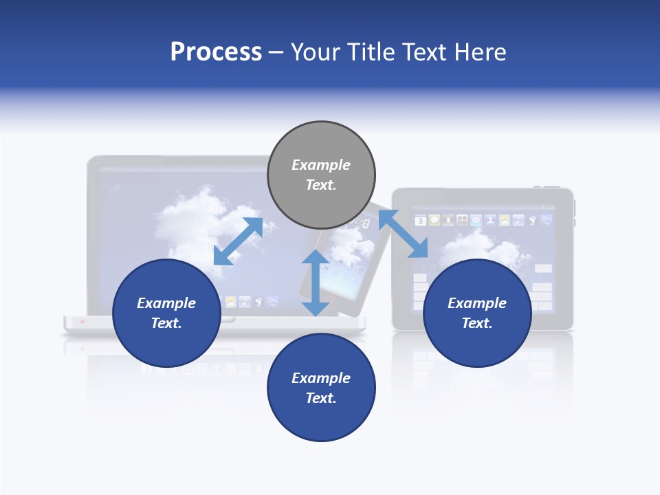 The Cloud Fond Transfert PowerPoint Template