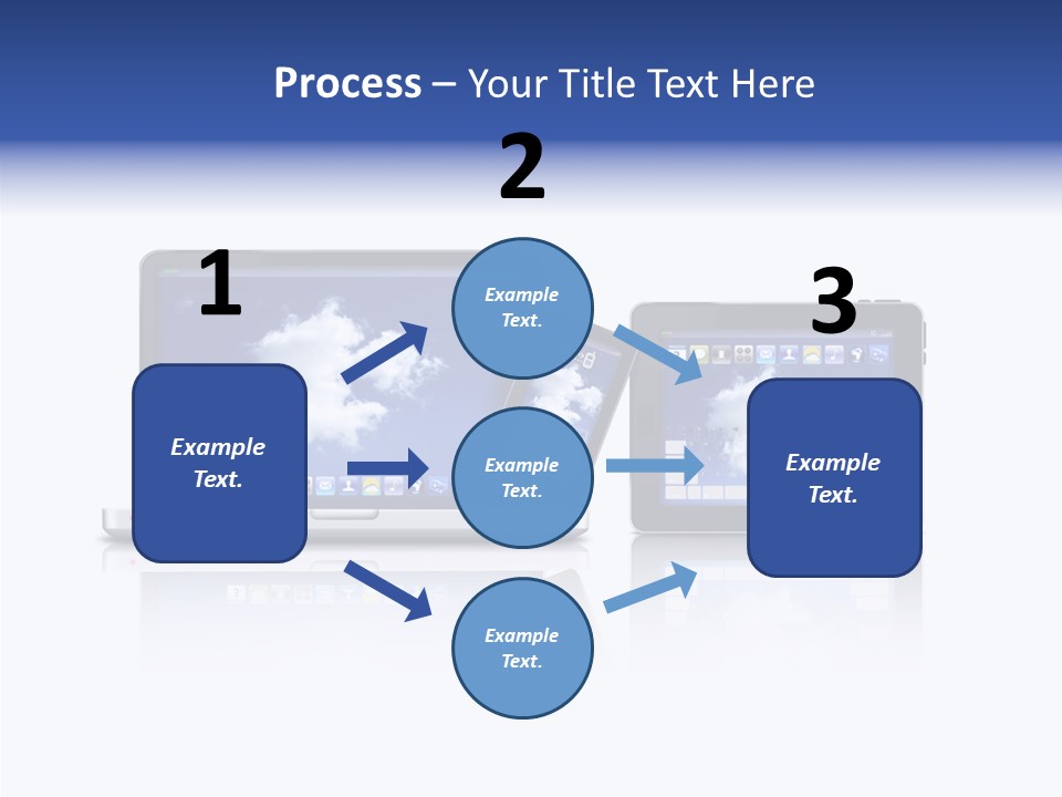 The Cloud Fond Transfert PowerPoint Template
