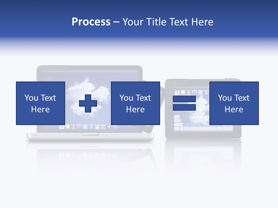 The Cloud Fond Transfert PowerPoint Template