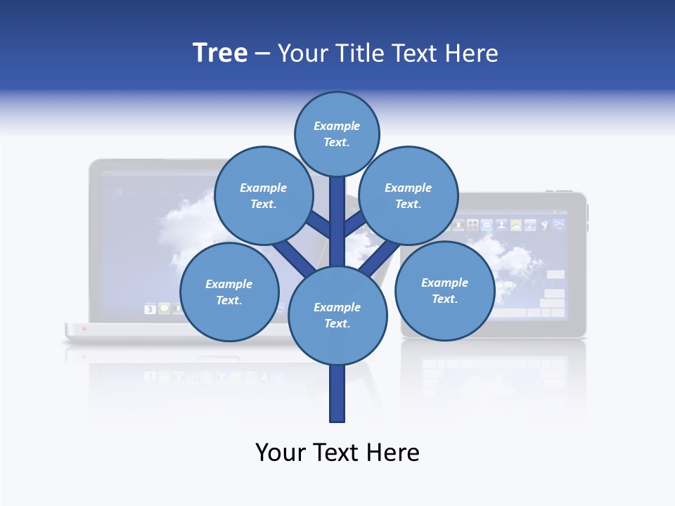 The Cloud Fond Transfert PowerPoint Template
