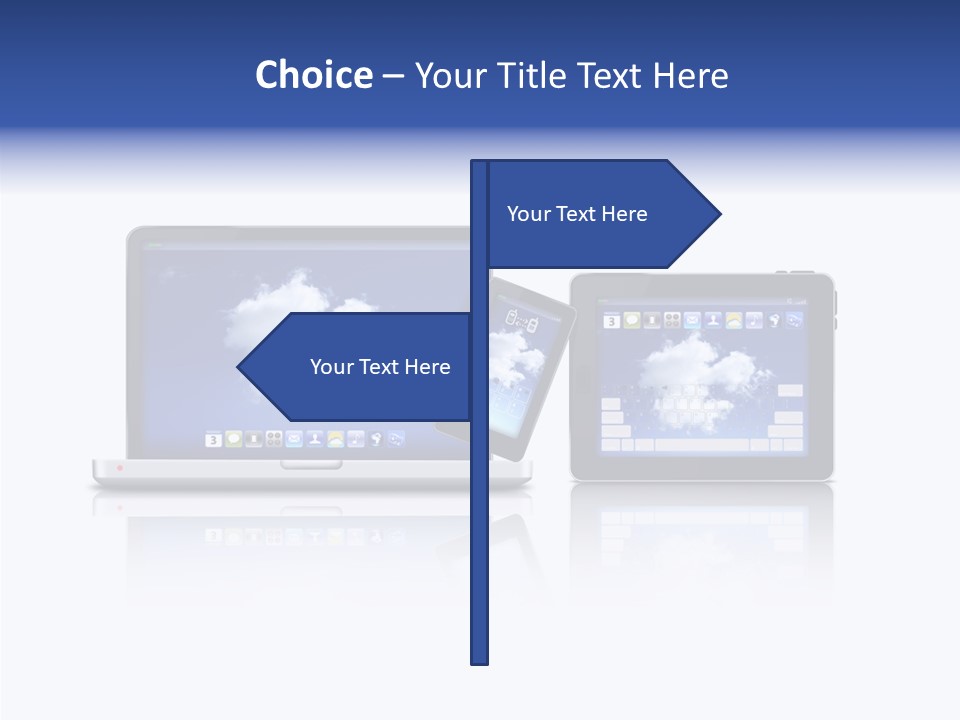 The Cloud Fond Transfert PowerPoint Template
