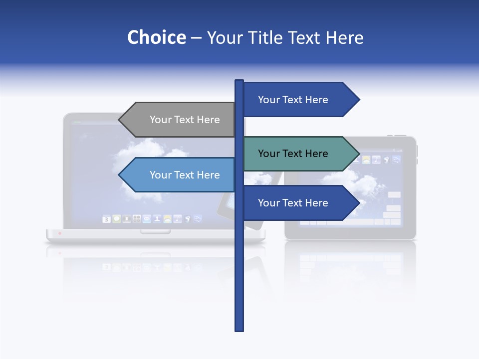 The Cloud Fond Transfert PowerPoint Template