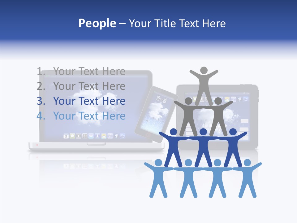 The Cloud Fond Transfert PowerPoint Template