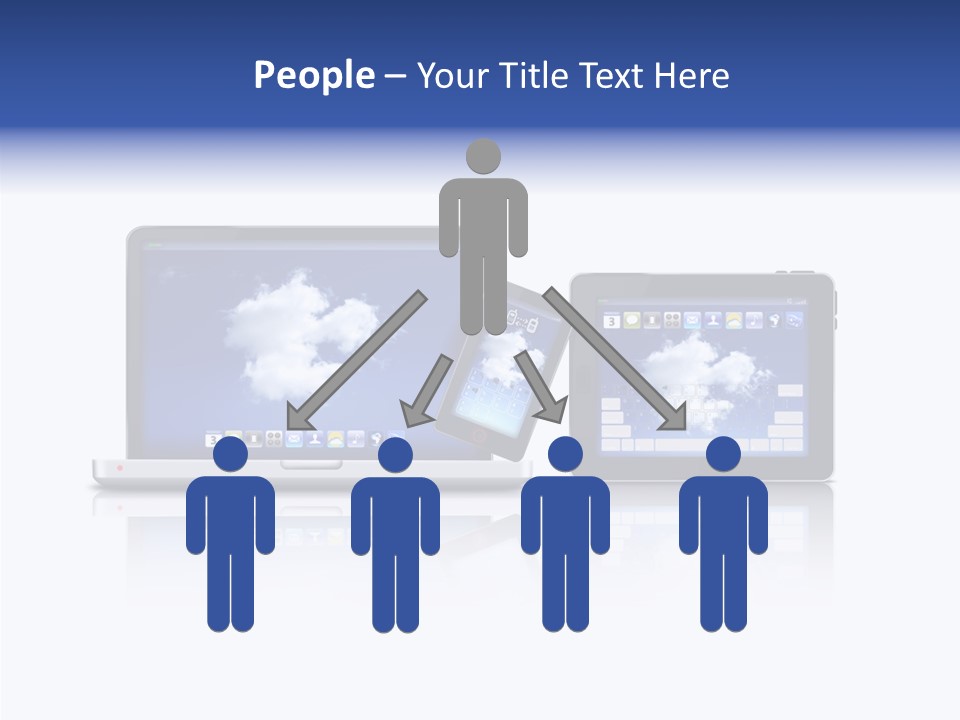 The Cloud Fond Transfert PowerPoint Template