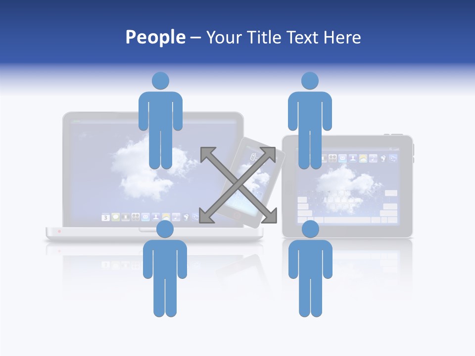 The Cloud Fond Transfert PowerPoint Template