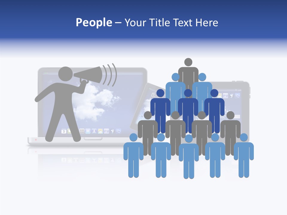 The Cloud Fond Transfert PowerPoint Template