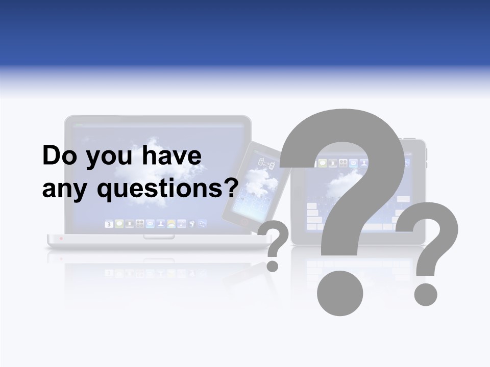 The Cloud Fond Transfert PowerPoint Template