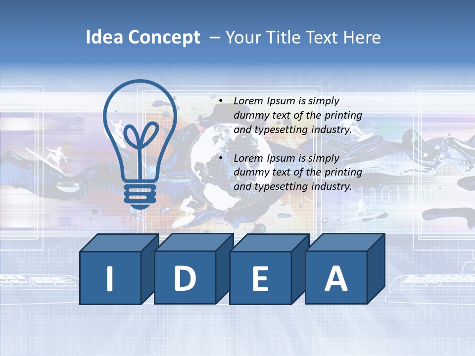 System Computer Technology PowerPoint Template