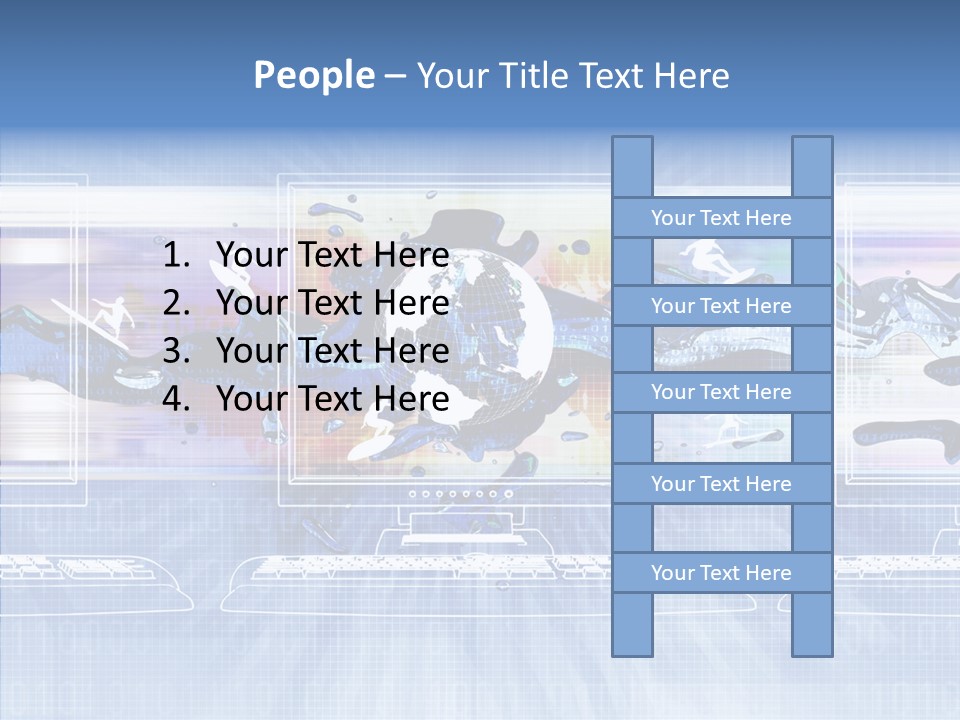 System Computer Technology PowerPoint Template