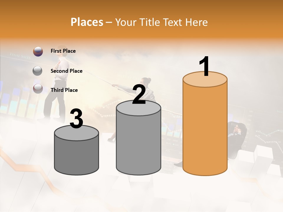 Sale Group Businesswoman PowerPoint Template