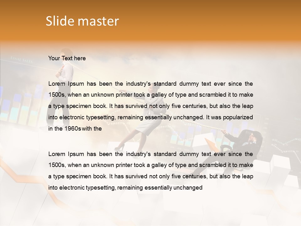 Sale Group Businesswoman PowerPoint Template