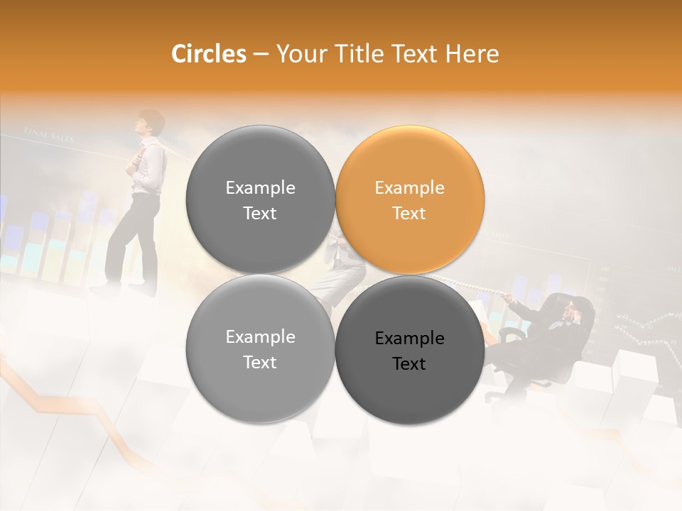 Sale Group Businesswoman PowerPoint Template