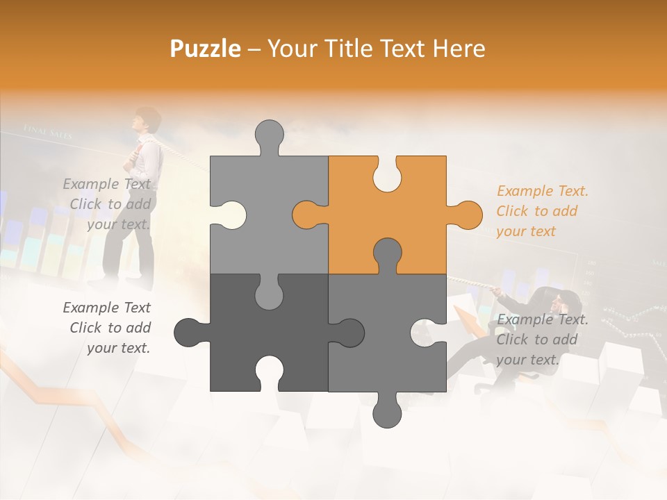 Sale Group Businesswoman PowerPoint Template