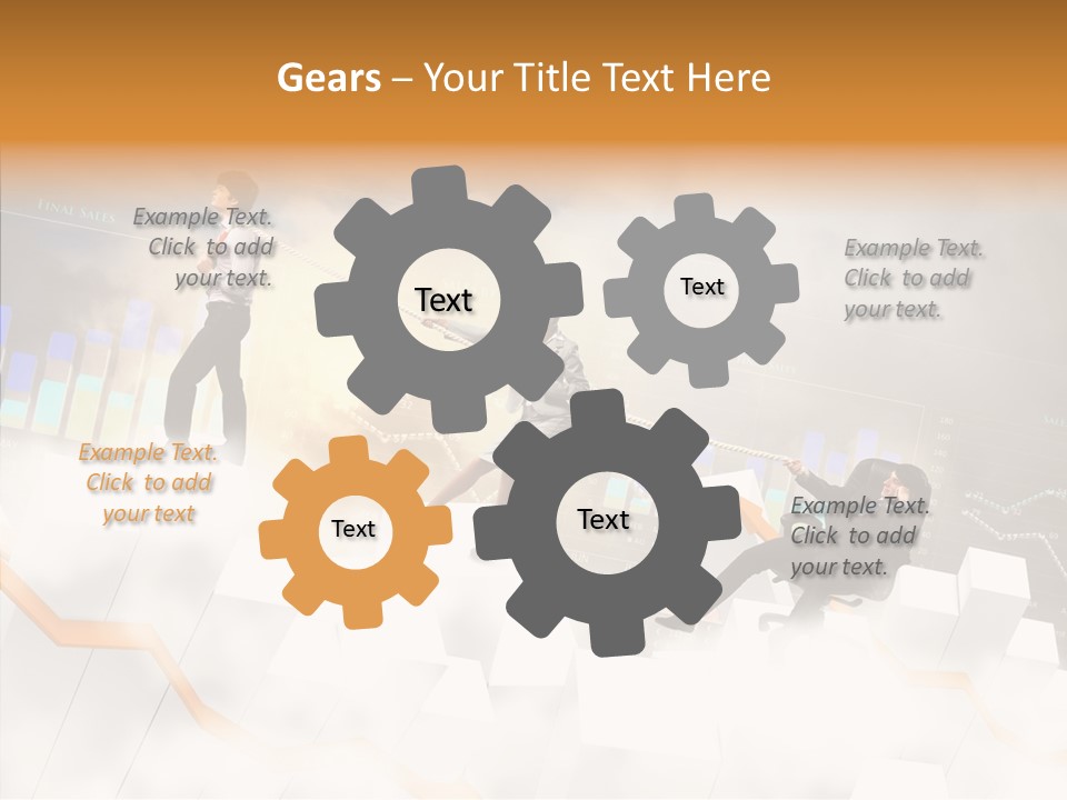 Sale Group Businesswoman PowerPoint Template