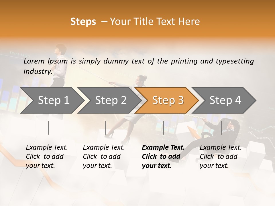 Sale Group Businesswoman PowerPoint Template