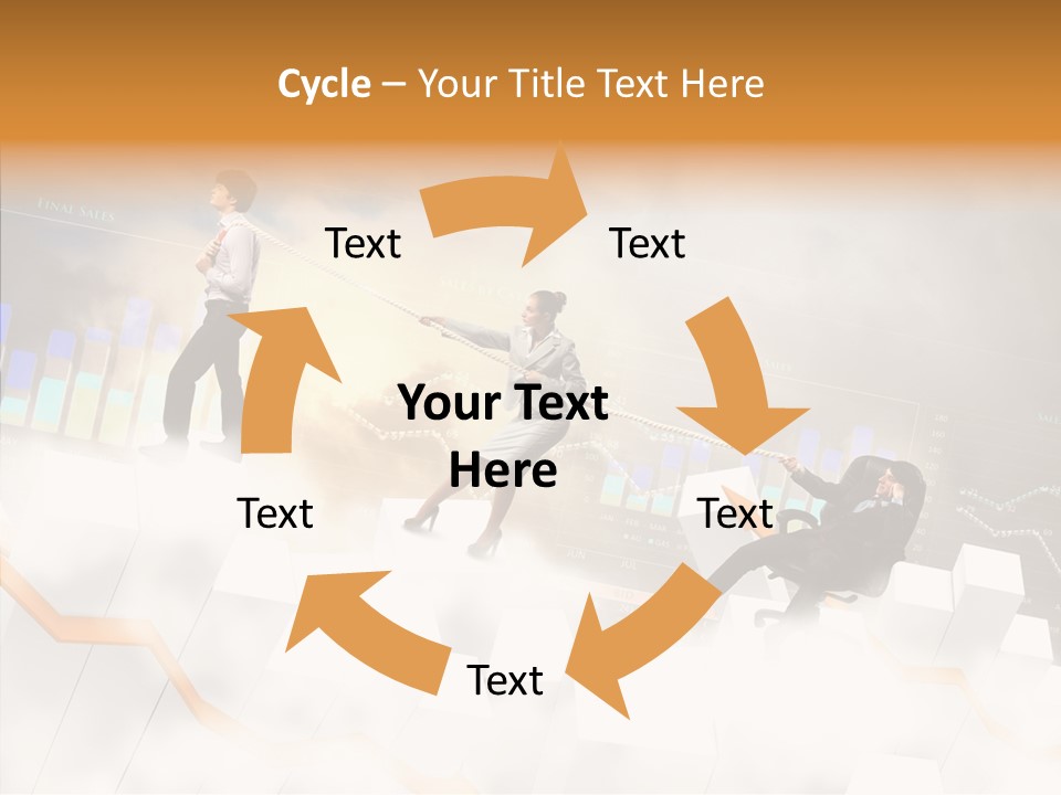 Sale Group Businesswoman PowerPoint Template