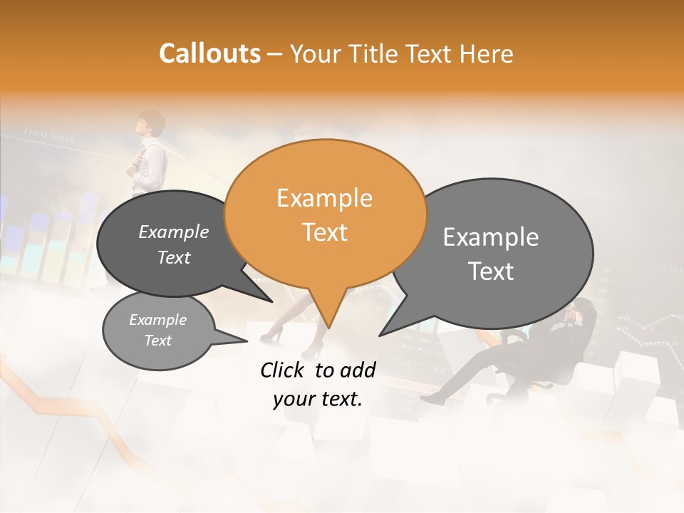 Sale Group Businesswoman PowerPoint Template