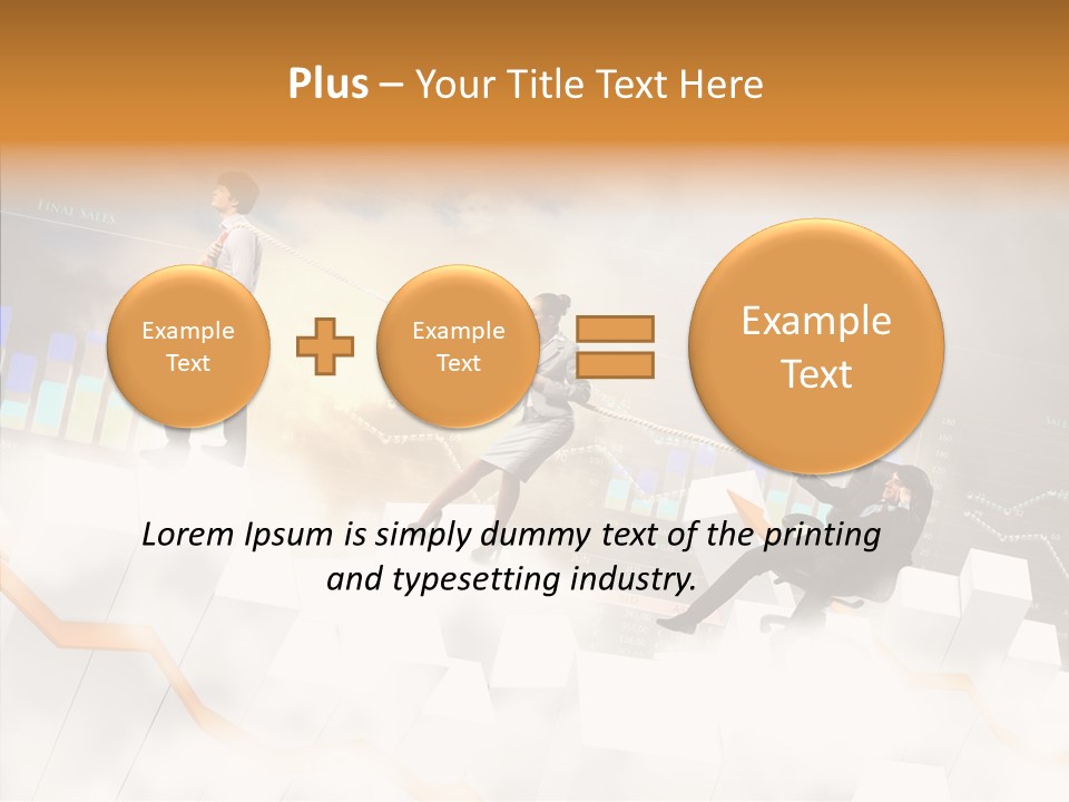 Sale Group Businesswoman PowerPoint Template