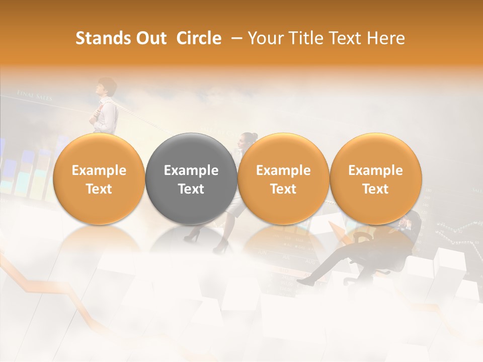 Sale Group Businesswoman PowerPoint Template