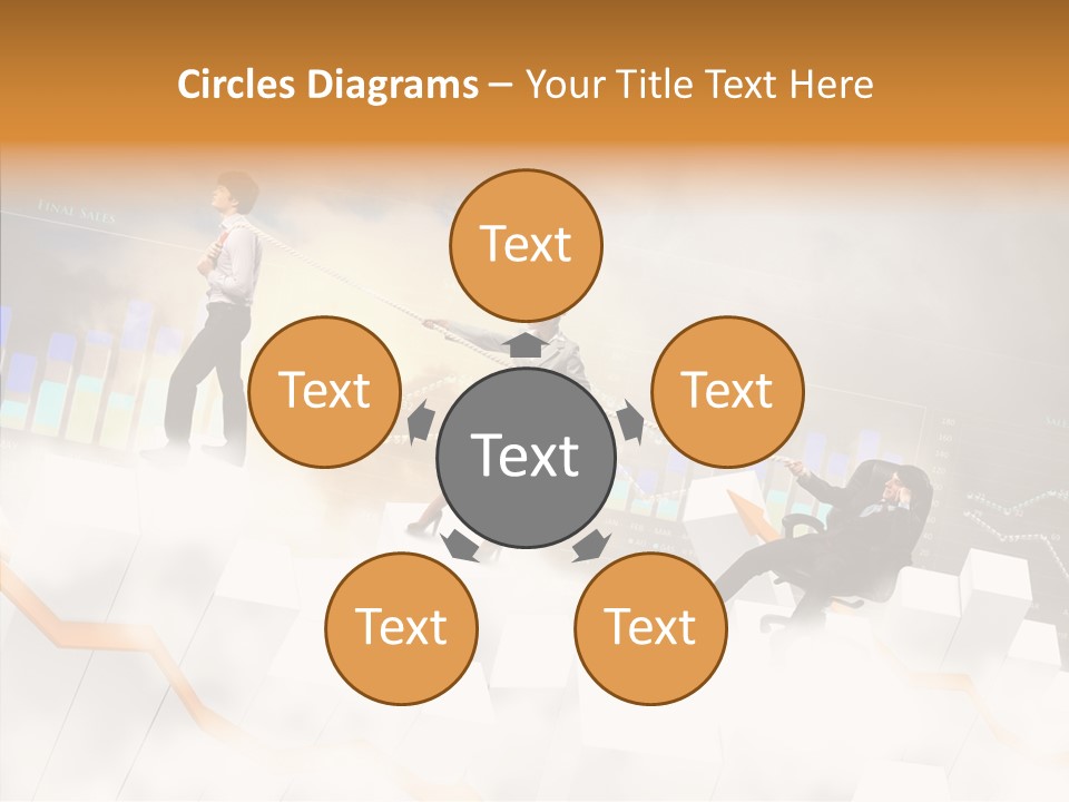 Sale Group Businesswoman PowerPoint Template