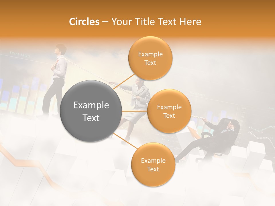 Sale Group Businesswoman PowerPoint Template