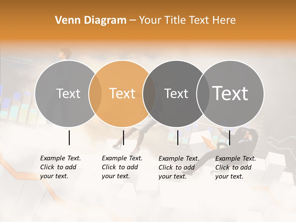 Sale Group Businesswoman PowerPoint Template