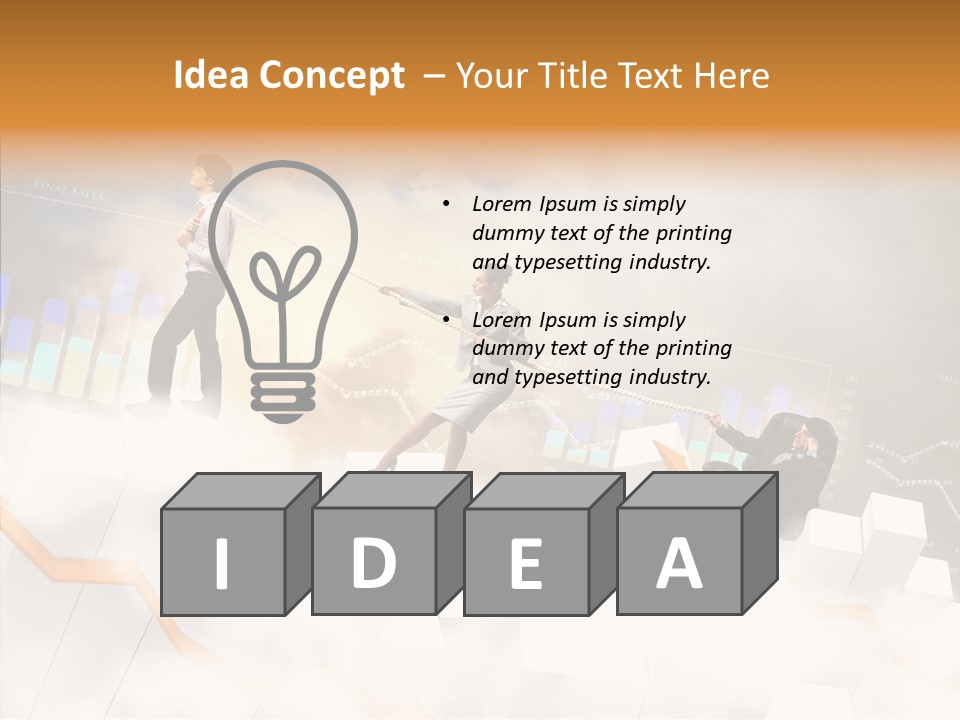 Sale Group Businesswoman PowerPoint Template