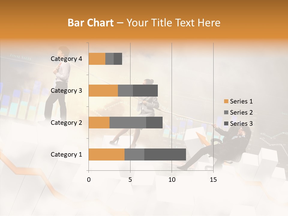 Sale Group Businesswoman PowerPoint Template