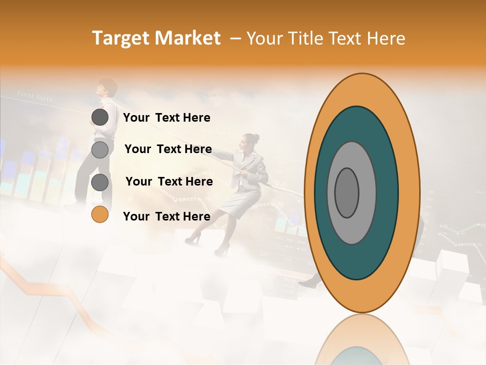 Sale Group Businesswoman PowerPoint Template