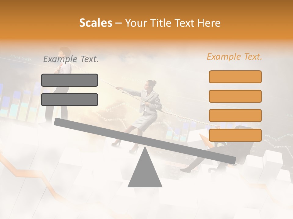 Sale Group Businesswoman PowerPoint Template