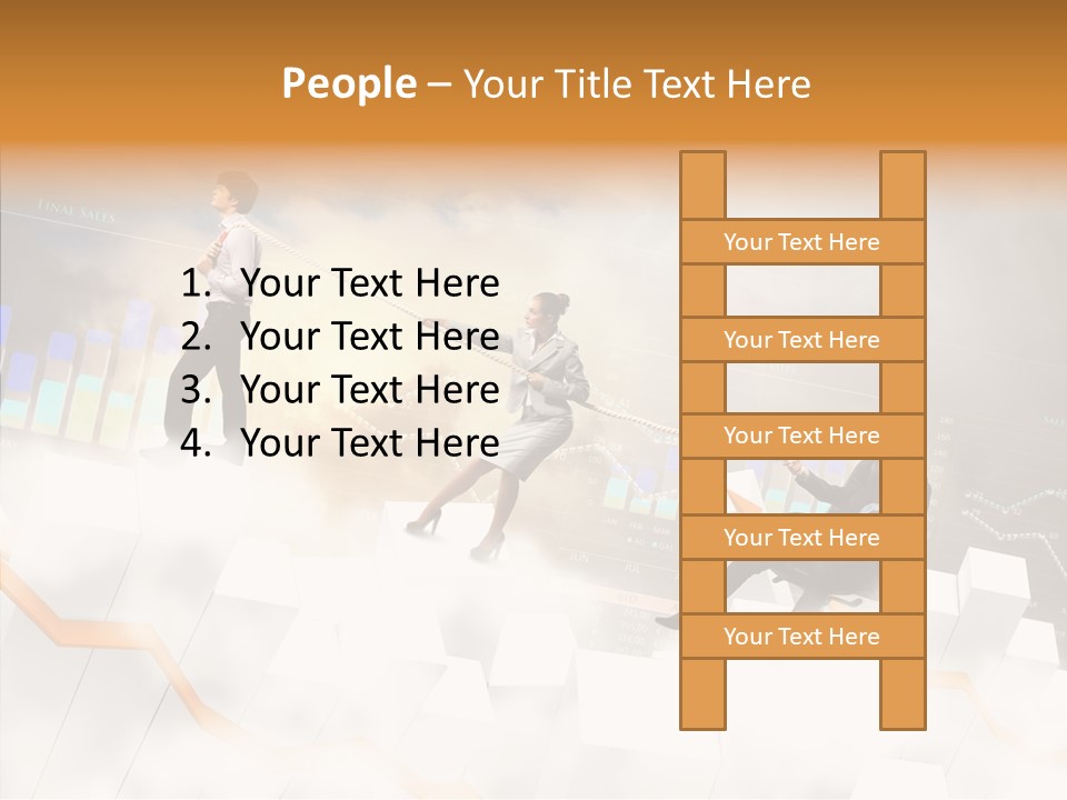 Sale Group Businesswoman PowerPoint Template