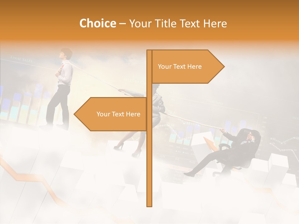 Sale Group Businesswoman PowerPoint Template