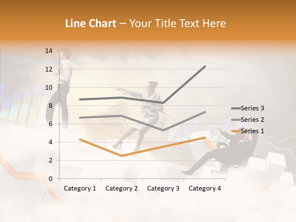 Sale Group Businesswoman PowerPoint Template