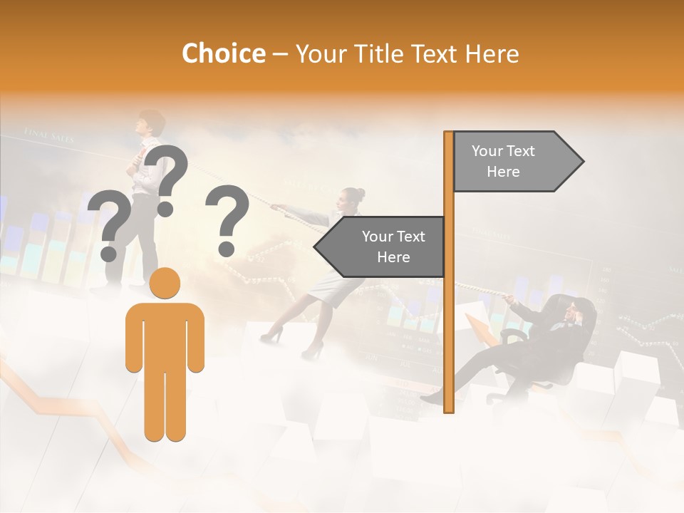 Sale Group Businesswoman PowerPoint Template