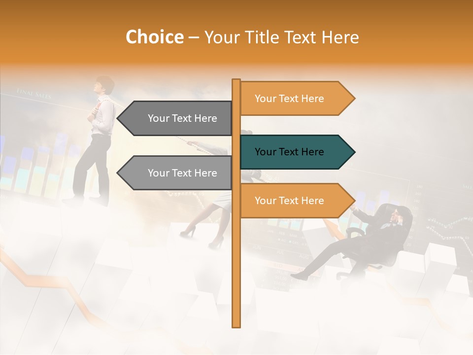 Sale Group Businesswoman PowerPoint Template