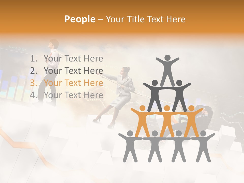 Sale Group Businesswoman PowerPoint Template