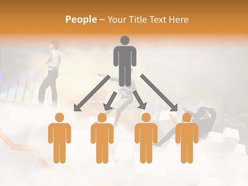 Sale Group Businesswoman PowerPoint Template