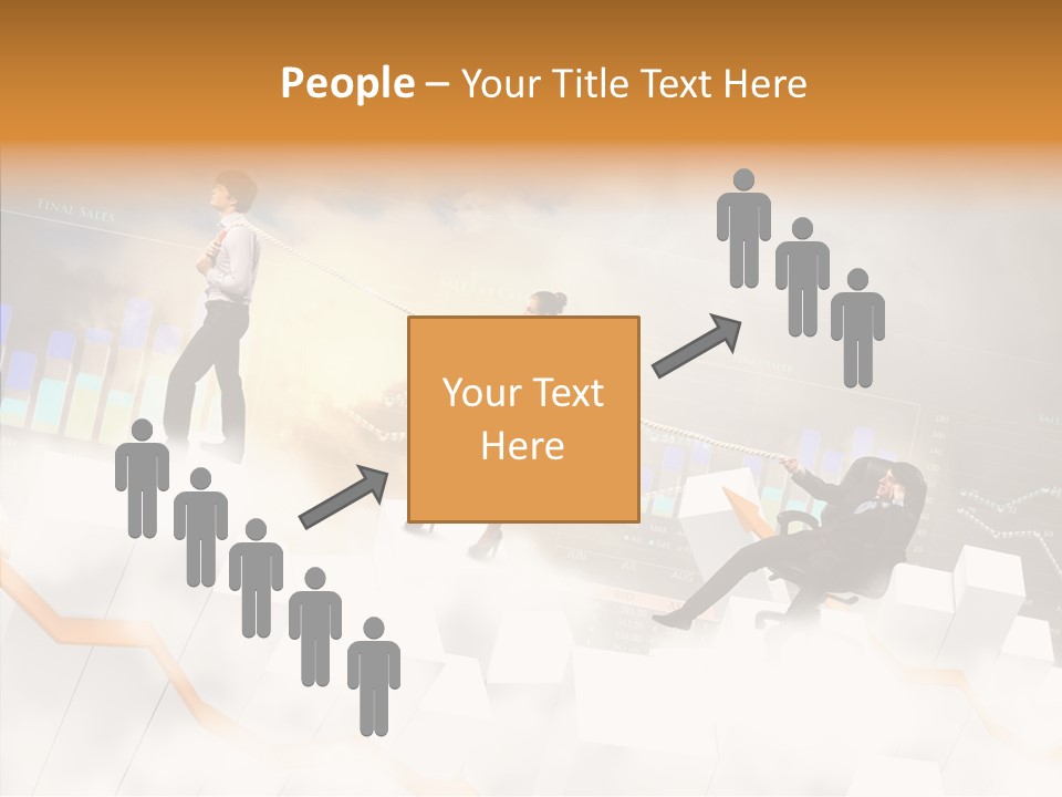 Sale Group Businesswoman PowerPoint Template