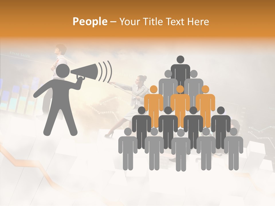 Sale Group Businesswoman PowerPoint Template