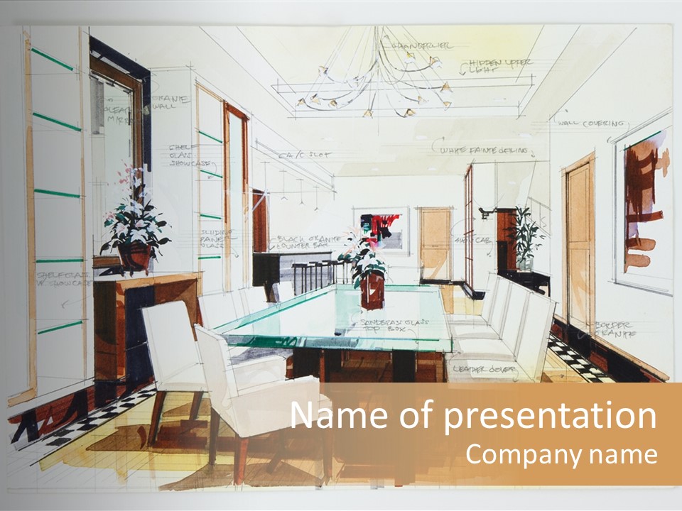 Elegant Lifestyle Wall PowerPoint Template